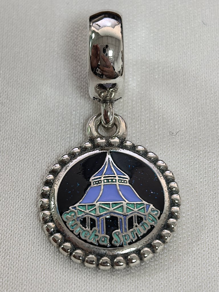 Pandora Eureka Springs Arkansas Exclusive Dangle Charm, S925 Silver Jewelry